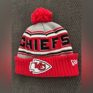 New Era Red and Gray Chiefs Kids Beanie